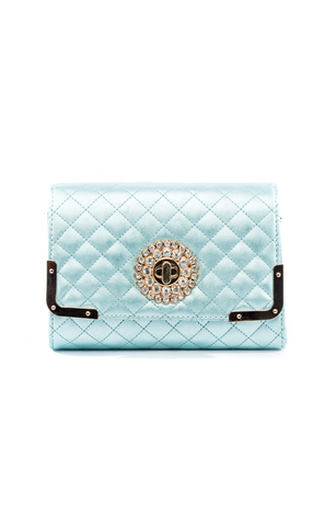 PEARLISED GOLD DETAIL CLUTCH BAG