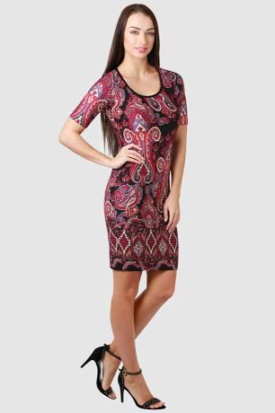 Paisley Print Fitted Dress